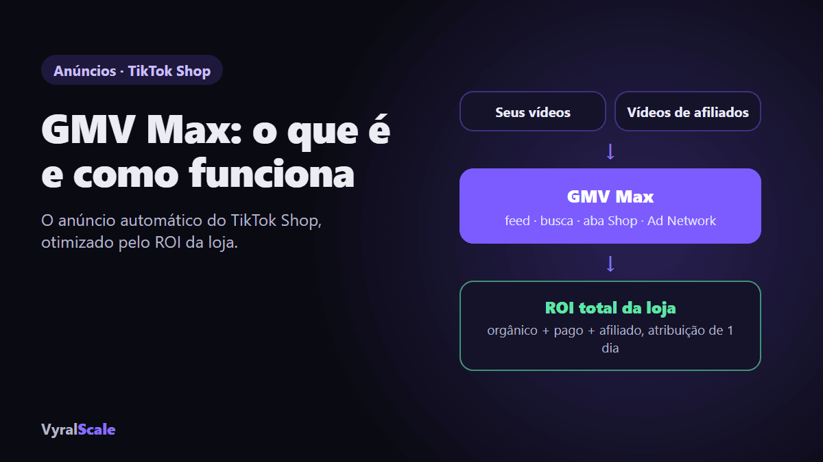 GMV Max: dos vídeos da loja e dos afiliados ao ROI total da loja